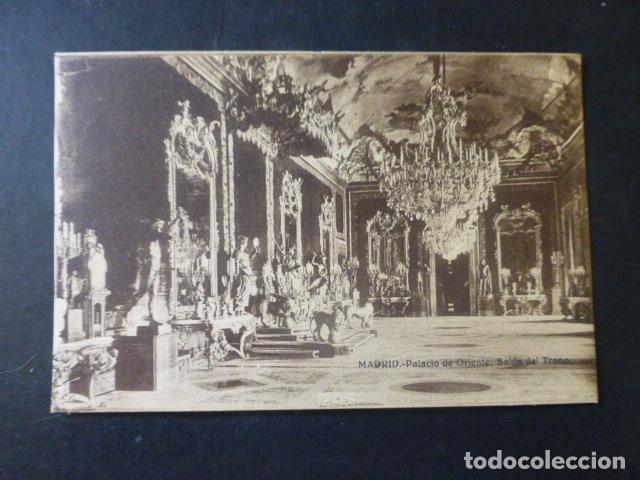 Postales: MADRID PALACIO DE ORIENTE SALON DEL TRONO - Foto 1