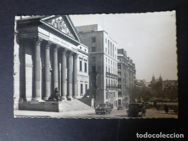 Postales: MADRID PALACIO DE LAS CORTES ESPA&Ntilde;OLAS Y CARRERA DE SAN JERONIMO - Foto 1