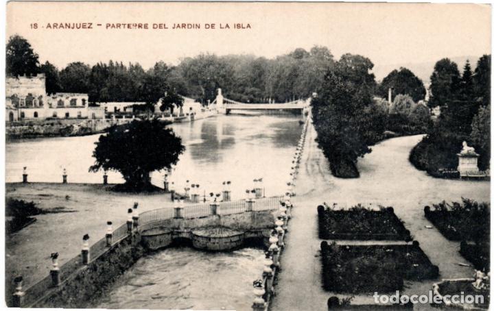 Postales: BONITA POSTAL - ARANJUEZ (MADRID) - PARTERRE DEL JARDIN DE LA ISLA