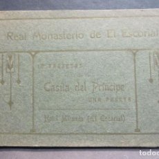 Postales: BLOC DE 10 POSTALES. CASITA DEL PRINCIPE. REAL MONASTERIO DE EL ESCORIAL. HOTEL MIRANDA. HACIA 1910. Lote 212838401