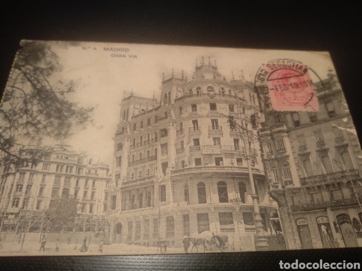 Postales: Madrid, Gran V&iacute;a, circulada - Foto 1