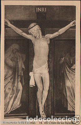 Postcards: POSTAL MONASTERIO ESCORIAL CRISTO DE LAS BATALLAS HAUSER MENET POSTCARD CC02811
