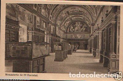 Postcards: POSTAL MONASTERIO ESCORIAL BIBLIOTECA HAUSER Y MENET POSTCARD POSTKARTE CC02823