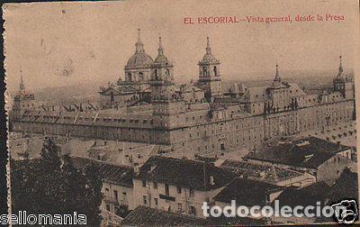 Postcards: POSTAL MONASTERIO DE EL ESCORIAL VISTA DESDE LA PRESA POSTCARD POSTKARTE CC02848