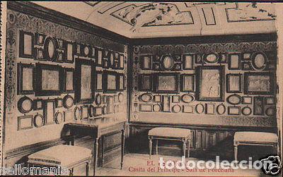 Postcards: POSTAL MONASTERIO ESCORIAL SALA PORCELANA CASITA DEL PRINCIPE POSTCARD CC02877