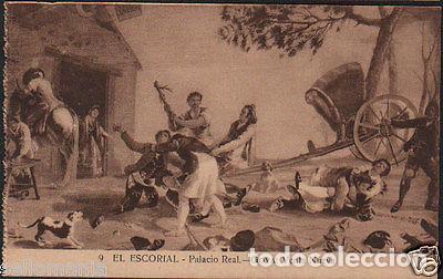 Postcards: POSTAL MONASTERIO DE EL ESCORIAL PALACIO REAL GOYA VENTA NUEVA POSTCARD CC02892