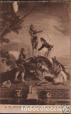 Postcards: POSTAL MONASTERIO DE EL ESCORIAL PALACIO REAL GOYA LA COMETA POSTCARD CC02883