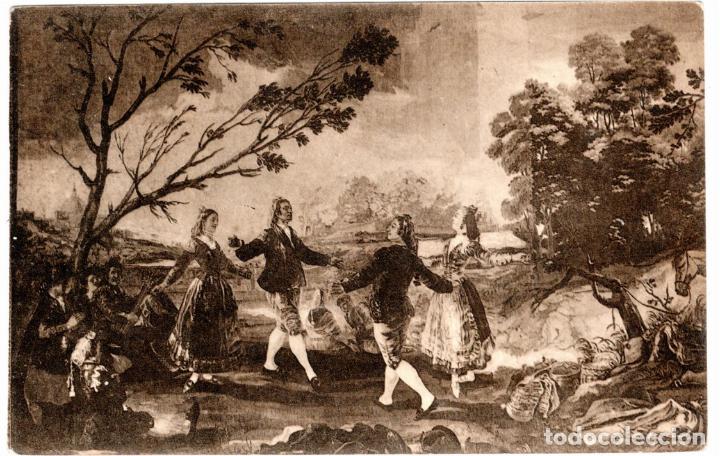 Postcards: POSTAL MONASTERIO DEL ESCORIAL - GOYA - BAILE EN SAN ANTONIO DE LA FLORIDA - AYUNTAMIENTO DE MADRID