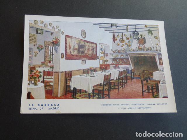 Postales: MADRID RESTAURANTE LA BARRACA - Foto 1