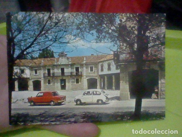 Postkarten: GUADARRAMA PLAZA AYUNTAMIENTO ED VISTABELLA 1 ESCRITA A&Ntilde;OS 70 COCHES CLASICOS SEAT 600
