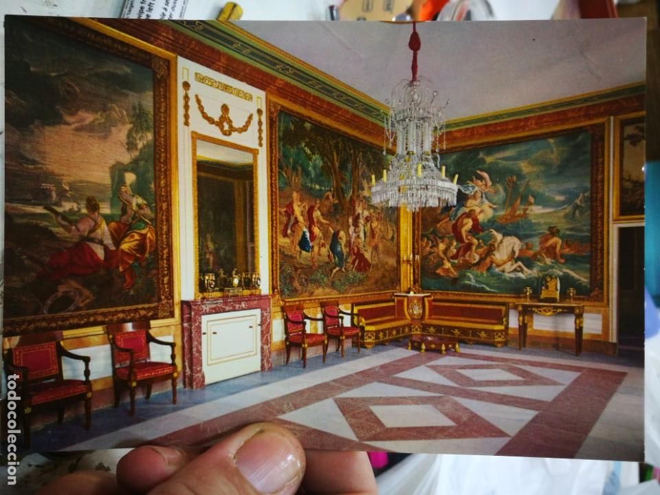 Postkarten: Postal El Escorial Palacio de los Borbones Sal&oacute;n de Rubens Tapices siglo XVIII N 915 PATRIMONIO NACI