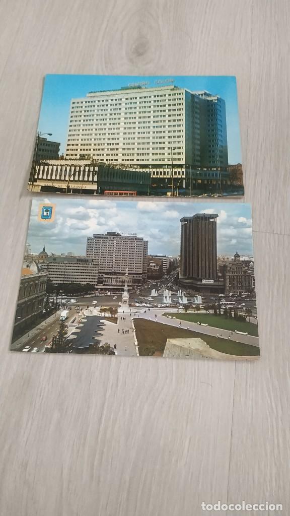 Cartes Postales: LOTE 2 POSTALES - CENTRO COLON - MADRID- A&Ntilde;OS 80