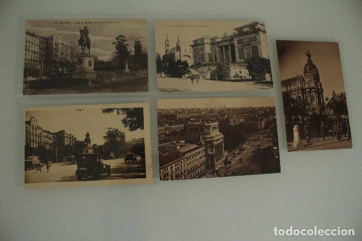Postales: 5 POSTALES ANTIGUAS DE MADRID - Foto 1