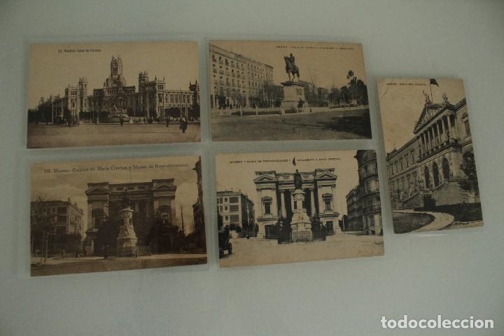 Postales: 5 POSTALES ANTIGUAS DE MADRID - Foto 1