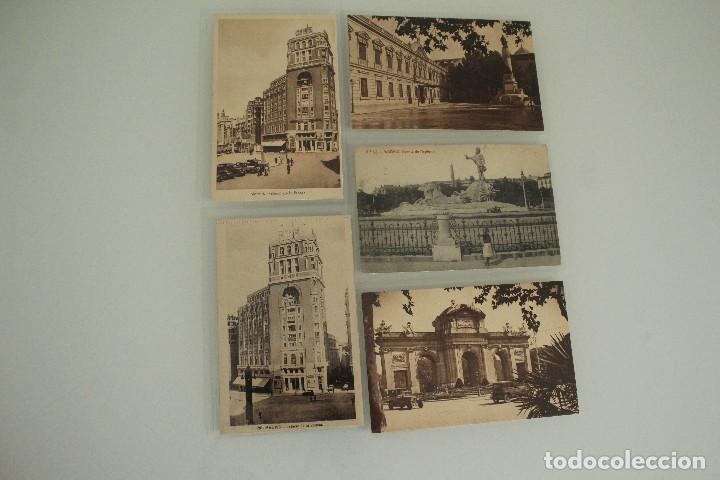 Postales: 5 POSTALES ANTIGUAS DE MADRID - Foto 1