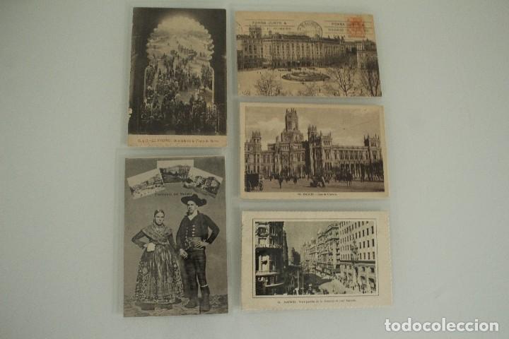 Postales: 5 POSTALES ANTIGUAS DE MADRID - Foto 1
