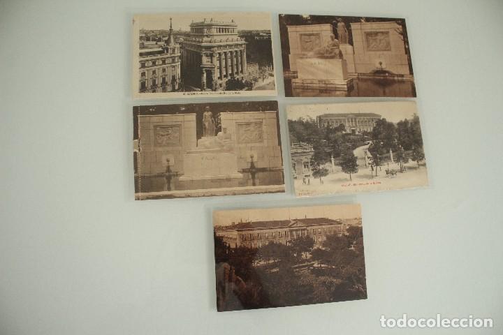 Postales: 5 POSTALES ANTIGUAS DE MADRID - Foto 1