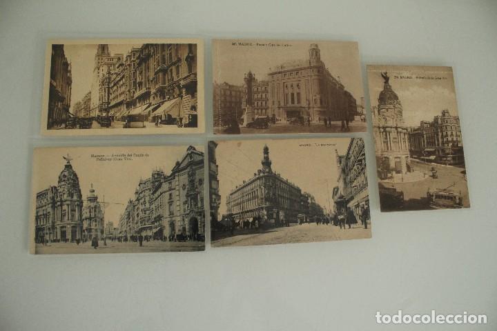 Postales: 5 POSTALES ANTIGUAS DE MADRID - Foto 1