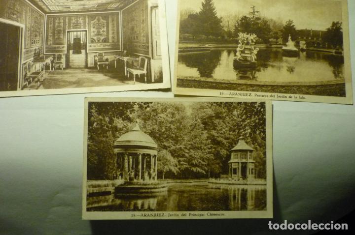 Postcards: lote postales aranjuez.- cm