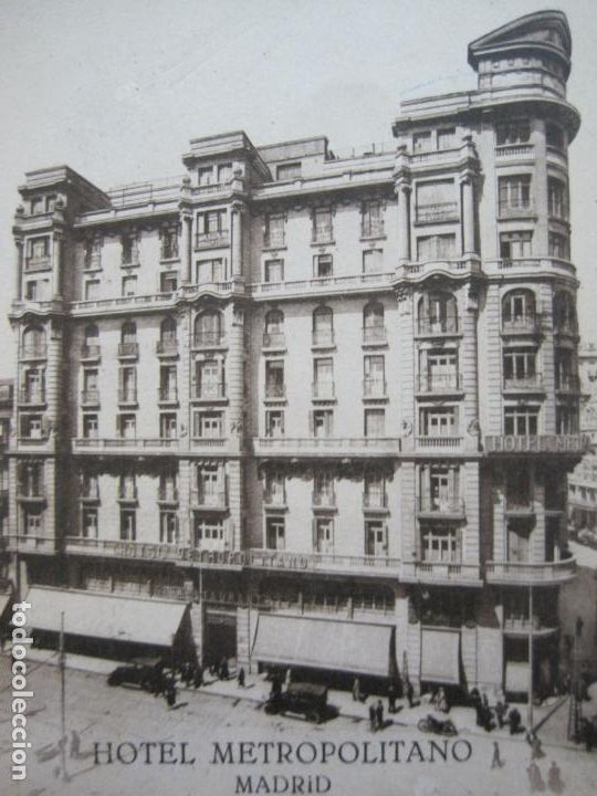 Postcards: MADRID-HOTEL METROPOLITANO-KALLMEYER-POSTAL ANTIGUA-(74.544)