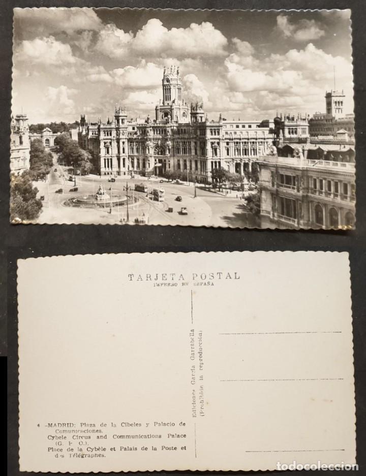 Postales: MADRID - CIBELES Y PALACIO DE COMUNICACIONES - Foto 1