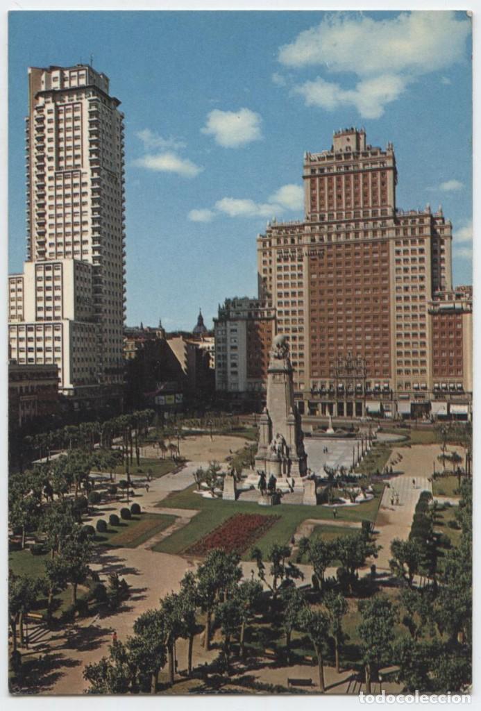 Cartoline: N&ordm; 465-MADRID. Plaza de Espa&ntilde;a. ED. BEASCOA