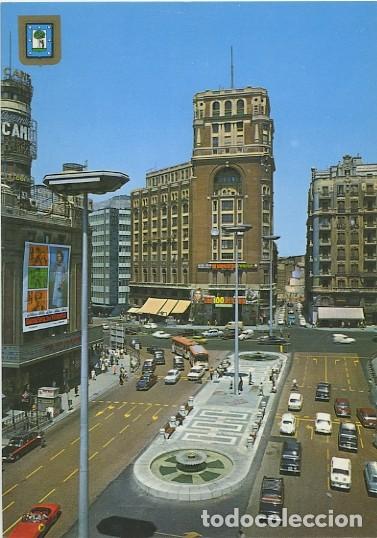 Postkarten: N&ordm; 22-MADRID. Plaza del Callao. Escrita en 1984. Ed. DOM&Iacute;NGUEZ