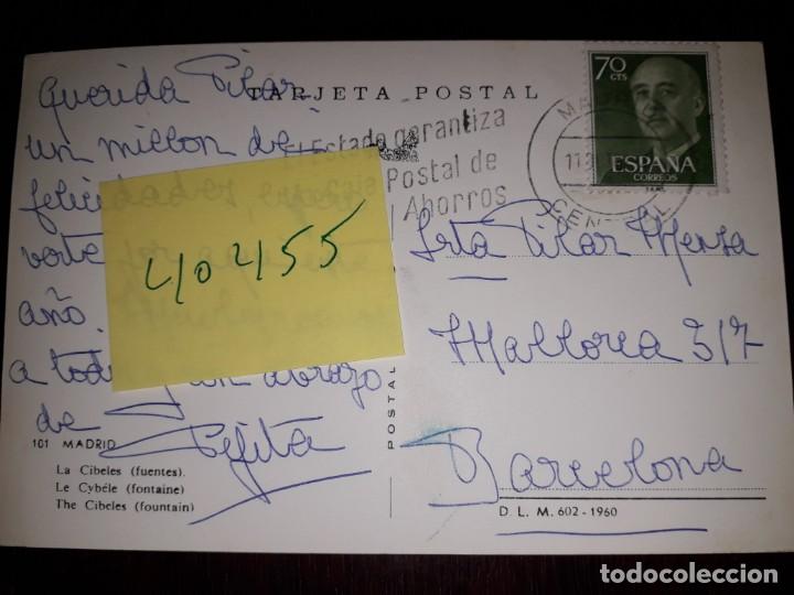 Postales: N&ordm; 40455 POSTAL MADRID LA CIBELES - Foto 2