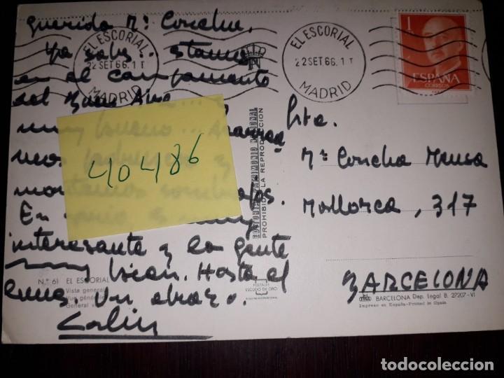 Postales: N&ordm; 40486 POSTAL MADRID EL ESCORIAL - Foto 2