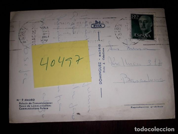 Postales: N&ordm; 40497 POSTAL MADRID PALACIO DE COMUNICACIONES - Foto 2