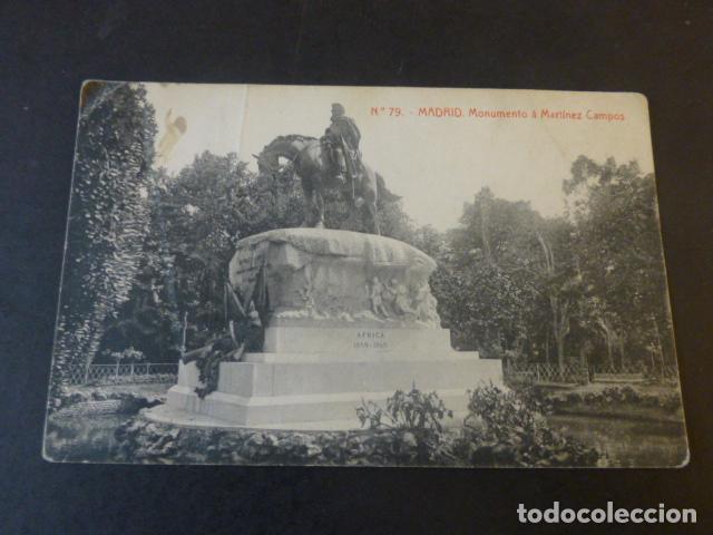Postales: MADRID MONUMENTO A MARTINEZ CAMPOS - Foto 1