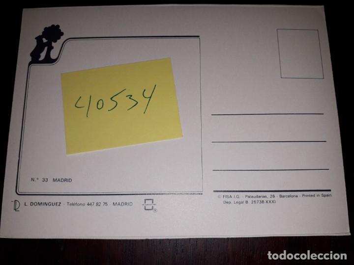 Postales: N&ordm; 40534 POSTAL MADRID - Foto 2