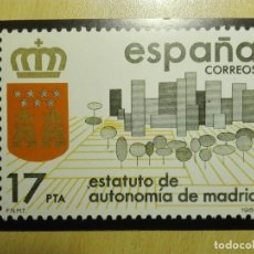 Postales: POSTAL2548 NUEVA - COMUNIDAD DE MADRID - FILATELIA SELLO ESTATUTO AUTONOMIA