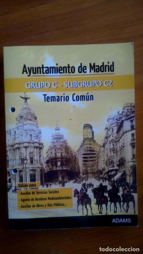 Postkarten: Temario com&uacute;n. Ayuntamiento de Madrid. Grupo C- Subgrupo C2. Edit.: ADAMS.