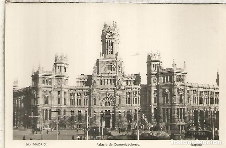 Postales: MADRID SIN ESCRIBIR PALACIO COMUNICACIONES - Foto 1