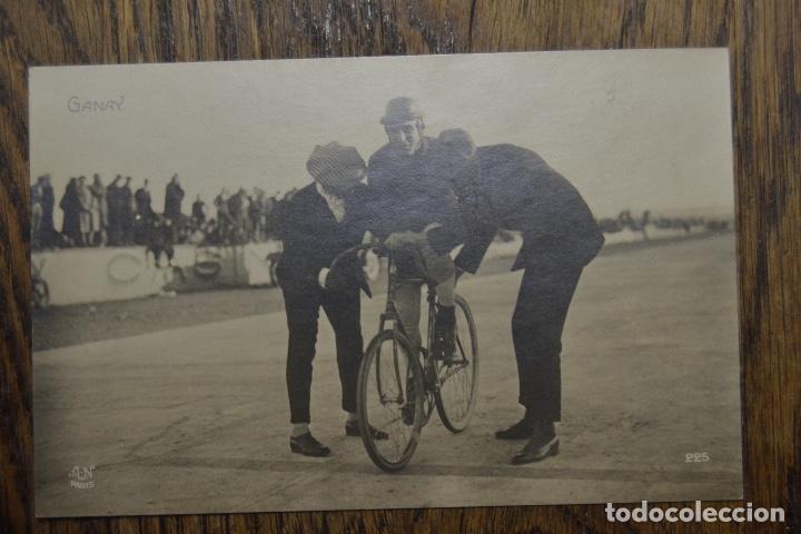 Postales: ANTIGUO POSTAL CARRERA DE BICICLETAS GANAY RARO