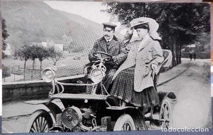 Postales: POSTAL COCHE CERCA 1900 RARO