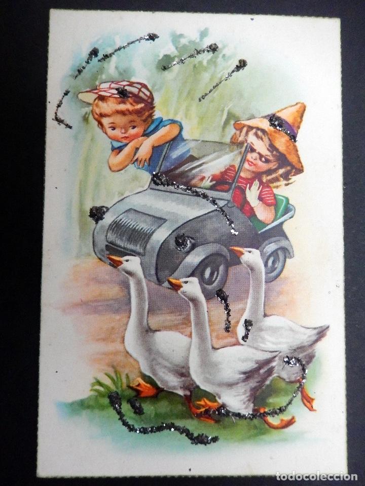 Postales: POSTAL INFANTIL COCHE BISCOOTER RARO