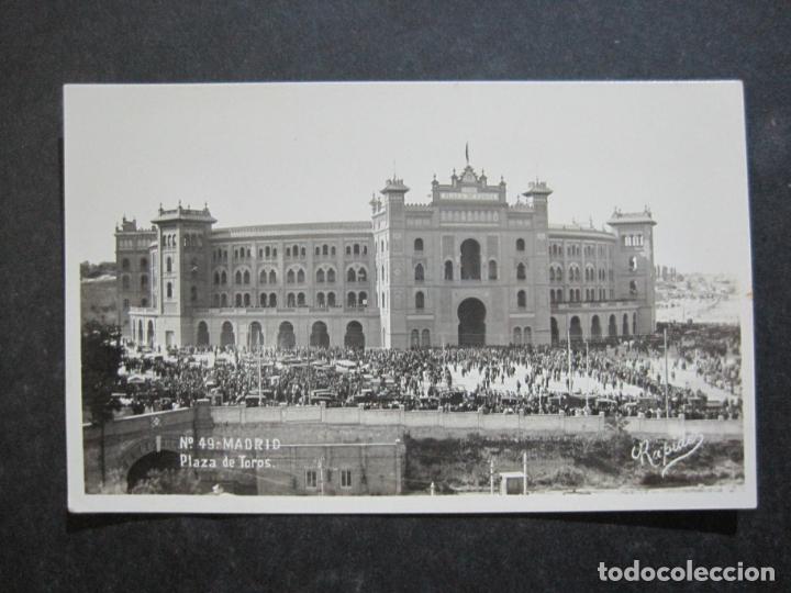Postales: MADRID-PLAZA DE TOROS-RAPIDE-49-FOTOGRAFICA-POSTAL ANTIGUA-(76.352)