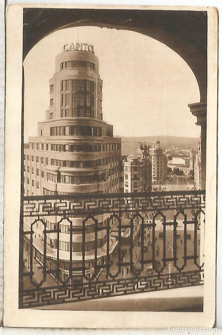 Postales: MADRID EDIFICIO CAPITOL ESCRITA - Foto 1