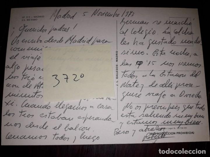Postales: N&ordm; 3720 POSTAL MADRID EL RETIRO - Foto 2