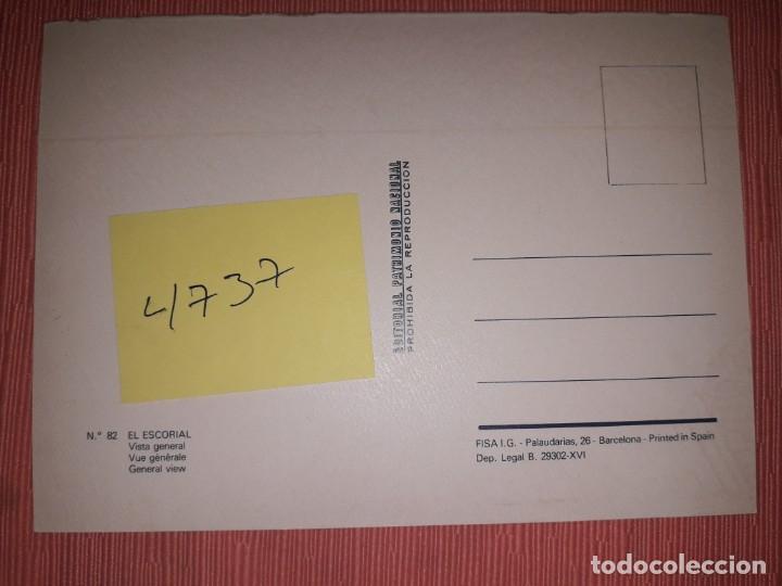 Postales: N&ordm; 4737 POSTAL EL ESCORIAL MADRID - Foto 2