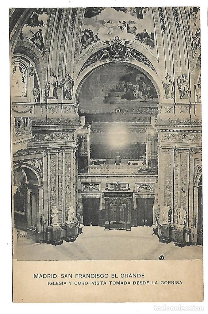 Postales: 761-MADRID- SAN FRANCISCO EL GRANDE IGLESIA Y CORO -EDT HAUASER Y MENET-