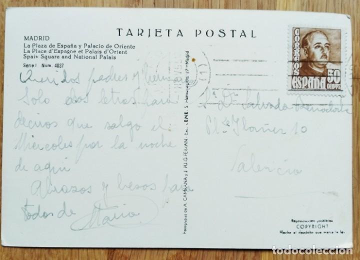 Postales: MADRID - PLAZA DE ESPA&Ntilde;A - Foto 2