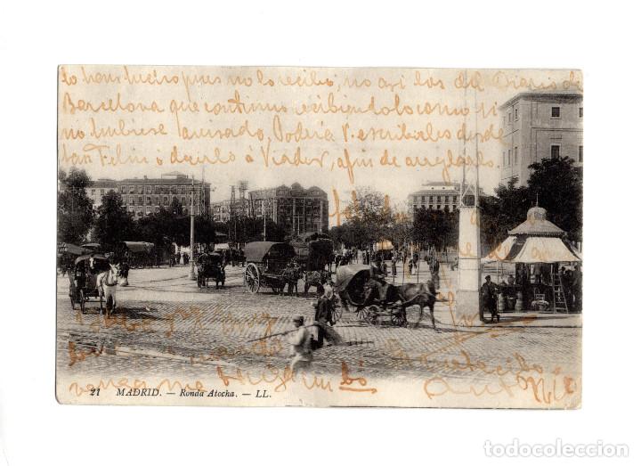 Postales: MADRID.- RONDA DE ATOCHA. - Foto 1