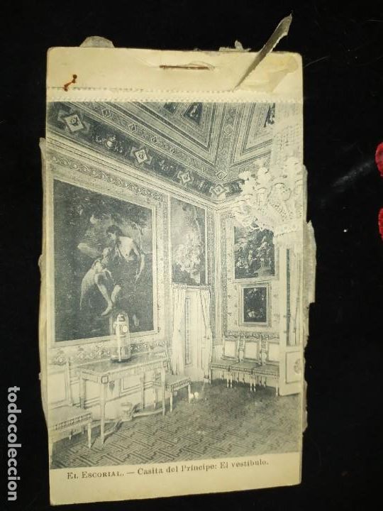 Postais: LOTE 8 TARJETA POSTAL MONASTERIO DE EL ESCORIAL CASITA DEL PR&Iacute;NCIPE FOTOTIPIA J. ROIG