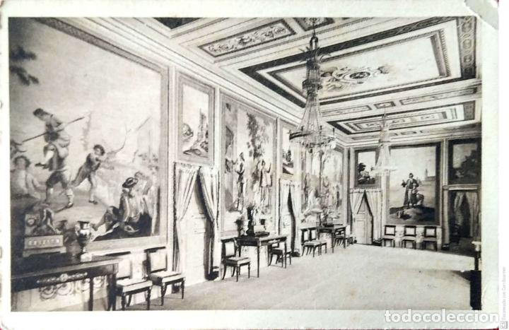 Postales: Monasterio de San Lorenzo del Escorial. 6 Sal&oacute;n de Embajadores. Roisin. Nueva. Blanco/Negro