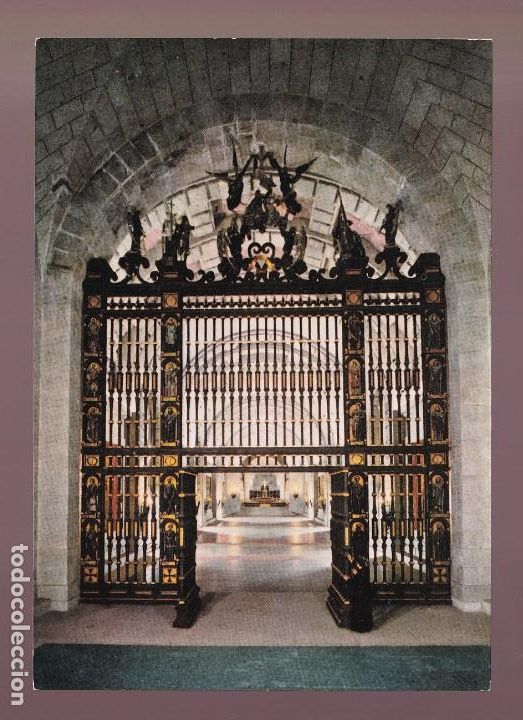 Postales: San Lorenzo del Escorial. *Santa Cruz del Valle...* Ed. Patr. Nacional n&ordm; 22. Imp. Fisa. Nueva.
