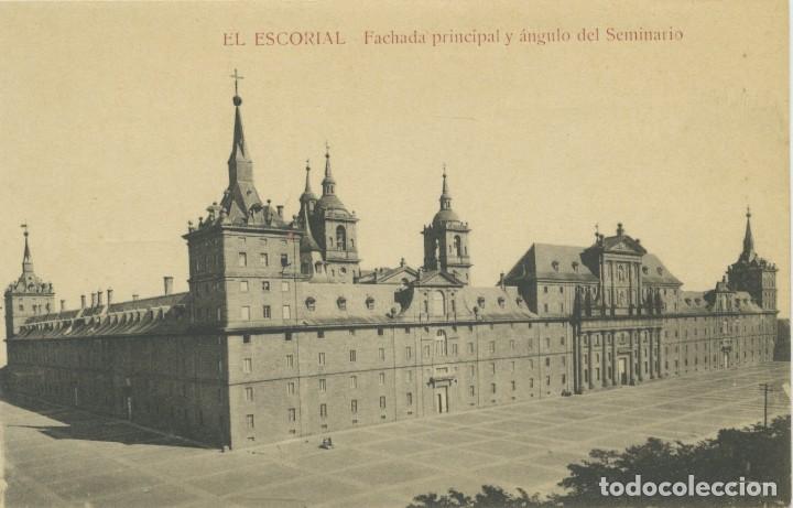 Postcards: SAN LORENZO DEL ESCORIAL. El Escorial. Fachada principal y &aacute;ngulo.. Sin circular. ED.HIJO DE NICOL&Aacute;S