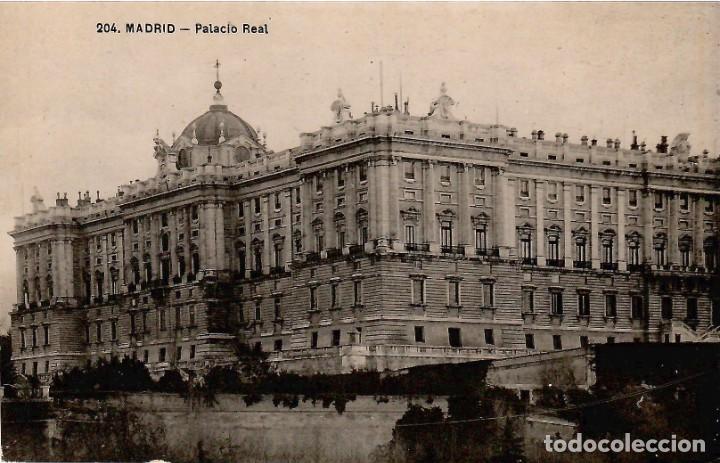 Cartoline: N&ordm; 204-MADRID. Palacio Real. Sin circular. ED. UNION POSTAL UNIVERSAL